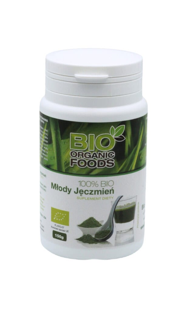 SOK Z MŁODEGO JĘCZMIENIA SPROSZKOWANY BIO 150 g - BIO ORGANIC FOODS (1 szt.)