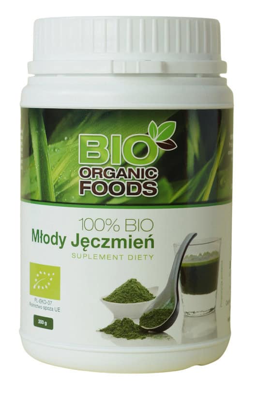 SOK Z MŁODEGO JĘCZMIENIA SPROSZKOWANY BIO 300 g - BIO ORGANIC FOODS (1 szt.)