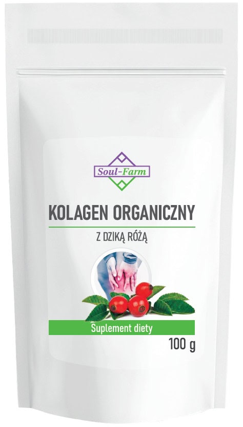KOLAGEN RYBI Z DZIKĄ RÓŻĄ PROSZEK 100 g - SOUL FARM (1 szt.)
