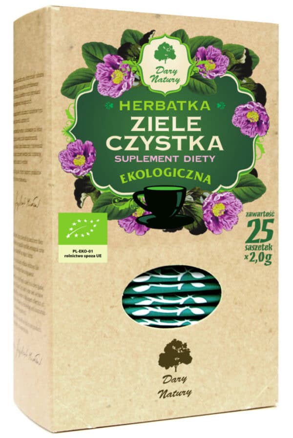 HERBATKA ZIELE CZYSTKA BIO (25 x 2 g) 50 g - DARY NATURY (2 szt.)