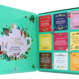 MEGA ZESTAW HERBAT I HERBATEK CODZIENNYCH BIO W PUSZCE (THE ULTIMATE - 9 SMAKÓW) (72 x 1,8 g) 136 g - ENGLISH TEA SHOP (1 szt.)