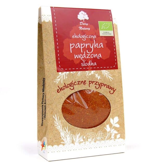 PAPRYKA SŁODKA WĘDZONA BIO 50 g - DARY NATURY (2 szt.)