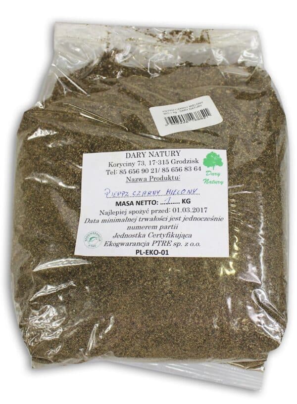 PIEPRZ CZARNY MIELONY BIO 500 g - HORECA (DARY NATURY) (1 szt.)