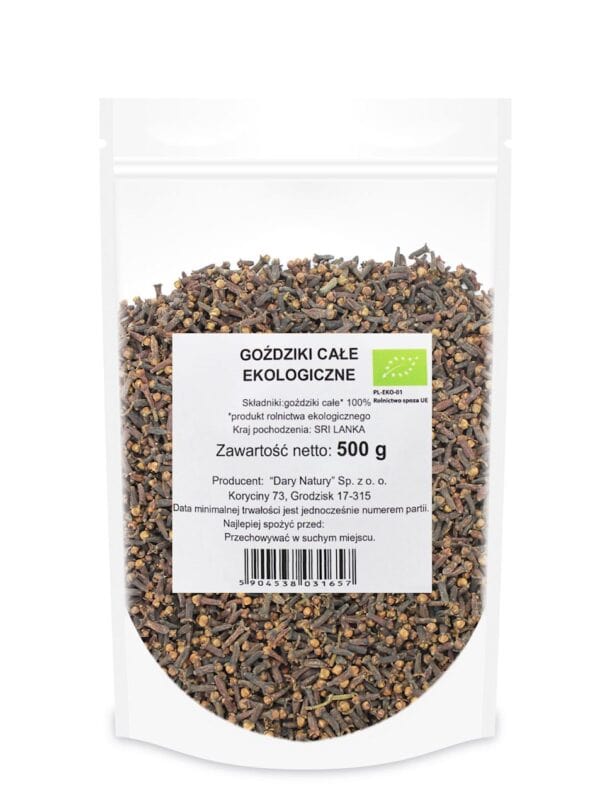 GOŹDZIKI CAŁE BIO 500 g - HORECA (DARY NATURY) (1 szt.)