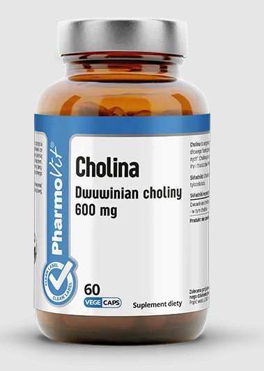 CHOLINA (600 mg) BEZGLUTENOWA 60 KAPSUŁEK - PHARMOVIT (CLEAN LABEL) (1 szt.)