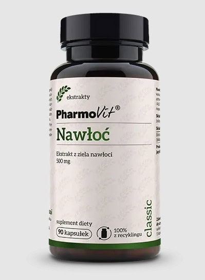NAWŁOĆ EKSTRAKT (500 mg) BEZGLUTENOWA 90 KAPSUŁEK - PHARMOVIT (CLASSIC) (1 szt.)