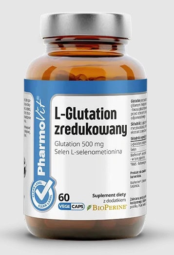 L-GLUTATION ZREDUKOWANY BEZGLUTENOWY 60 KAPSUŁEK - PHARMOVIT (CLEAN LABEL) (1 szt.)