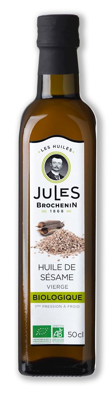 OLEJ SEZAMOWY TŁOCZONY NA ZIMNO BIO 500 ml - JULES BROCHENIN (1 szt.)