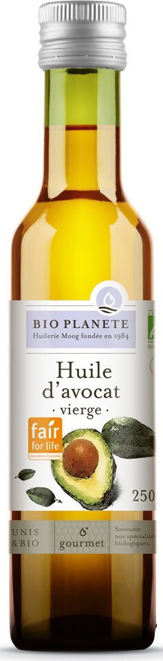 OLEJ Z MIĄŻSZU AWOKADO TŁOCZONY NA ZIMNO FAIR FOR LIFE BIO 250 ml - BIO PLANETE (1 szt.)