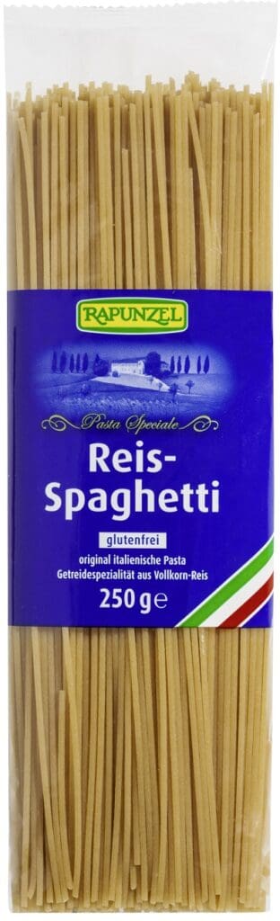 MAKARON (RYŻOWY RAZOWY) SPAGHETTI BEZGLUTENOWY BIO 250 g - RAPUNZEL (2 szt.)