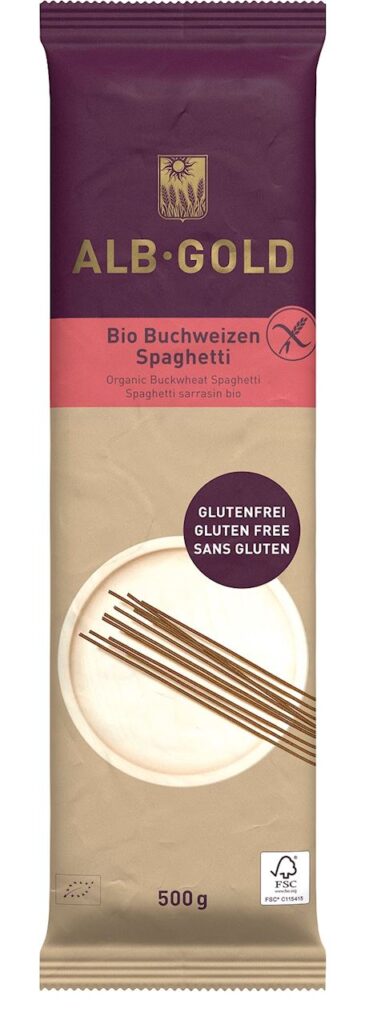 MAKARON (GRYCZANY) SPAGHETTI BEZGLUTENOWY BIO 500 g - ALB GOLD (ALB NATUR) (2 szt.)