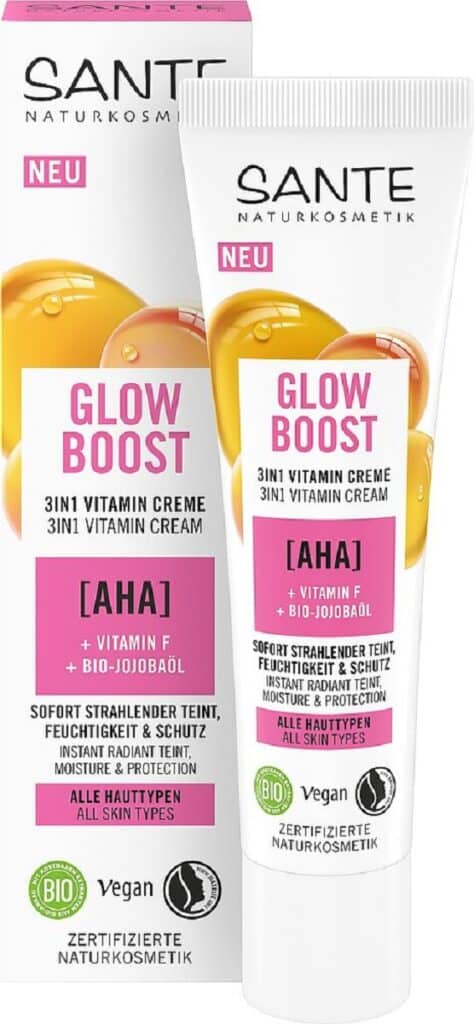 KREM DO TWARZY ROZŚWIETLAJĄCY 3W1 WITAMINOWY GLOW BOOST ECO 30 ml - SANTE (1 szt.)