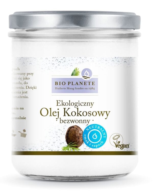 OLEJ KOKOSOWY BEZWONNY BIO 400 ml - BIO PLANETE (1 szt.)