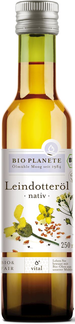 OLEJ Z LNIANKI (RYDZOWY) TŁOCZONY NA ZIMNO BIO 250 ml - BIO PLANETE (1 szt.)