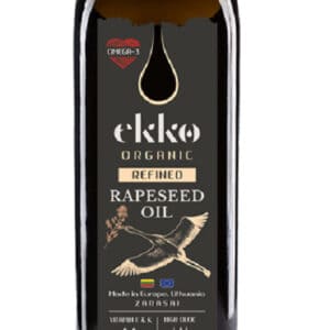 OLEJ RZEPAKOWY DO GOTOWANIA I SMAŻENIA TŁOCZONY NA ZIMNO OMEGA-3 BIO 1 L - EKKO (1 szt.)