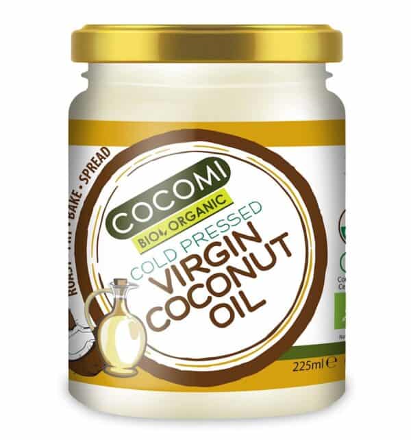 OLEJ KOKOSOWY VIRGIN BIO 225 ml - COCOMI (2 szt.)
