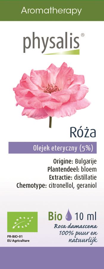 OLEJEK ETERYCZNY RÓŻA BIO 10 ml - PHYSALIS (1 szt.)
