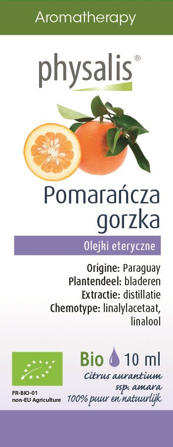 OLEJEK ETERYCZNY POMARAŃCZA GORZKA BIO 10 ml - PHYSALIS (1 szt.)