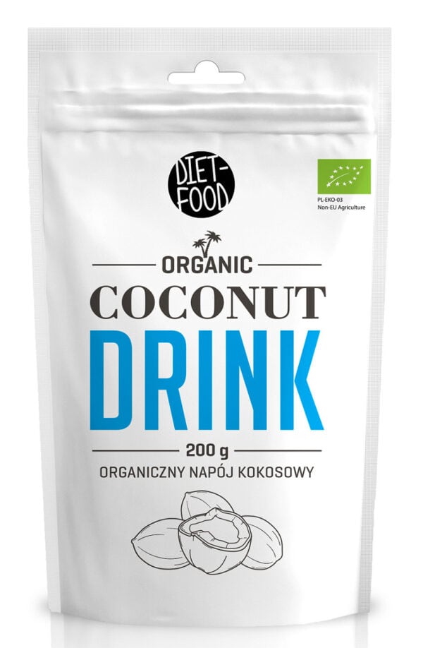 COCONUT MILK - NAPÓJ KOKOSOWY W PROSZKU BIO 200 g - DIET-FOOD (1 szt.)