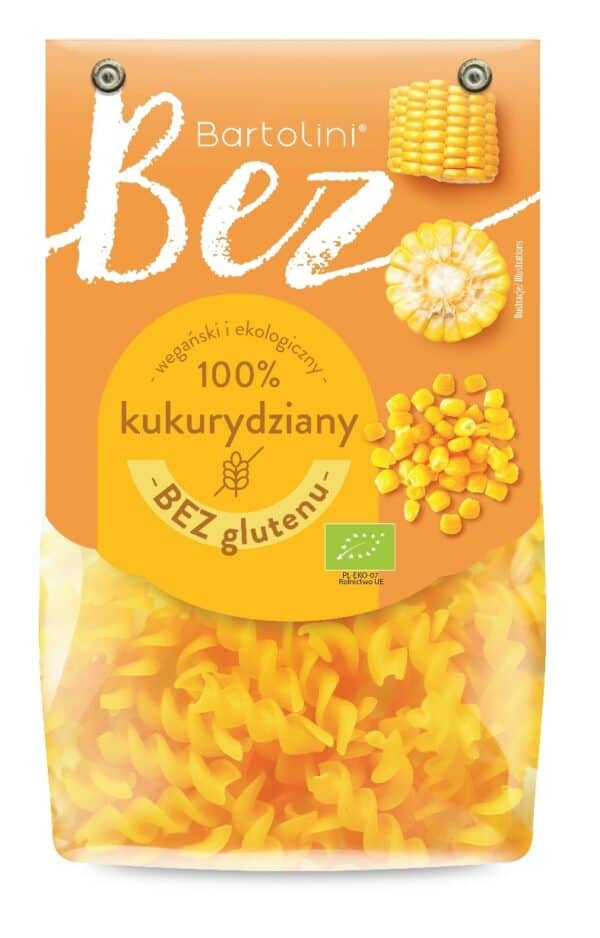 MAKARON (KUKURYDZIANY) ŚWIDERKI BEZGLUTENOWY BIO 250 g - BARTOLINI (2 szt.)