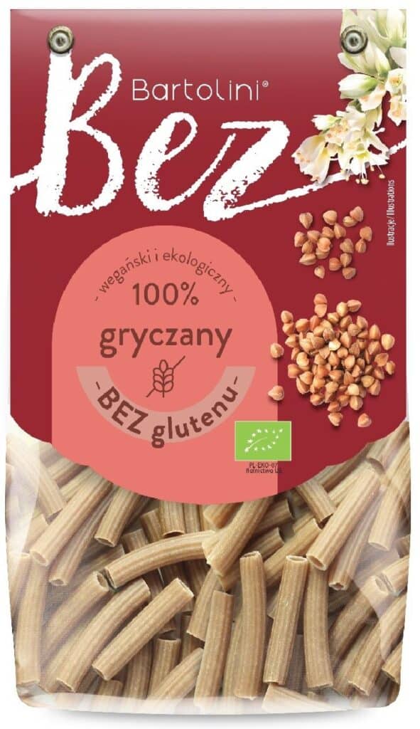 MAKARON (GRYCZANY) RURKA MACCHERONI BEZGLUTENOWY BIO 250 g - BARTOLINI (2 szt.)