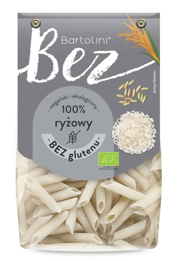 MAKARON (RYŻOWY) PENNE BEZGLUTENOWY BIO 250 g - BARTOLINI (2 szt.)
