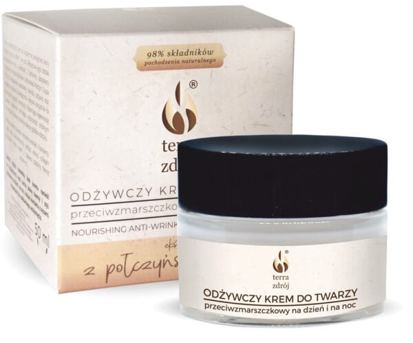 KREM DO TWARZY NA DZIEŃ I NA NOC PRZECIWZMARSZCZKOWY 50 ml - TERRA ZDRÓJ (SERIA BOROWINOWA) (1 szt.)