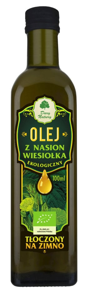 OLEJ Z WIESIOŁKA TŁOCZONY NA ZIMNO BIO 100 ml - DARY NATURY (1 szt.)