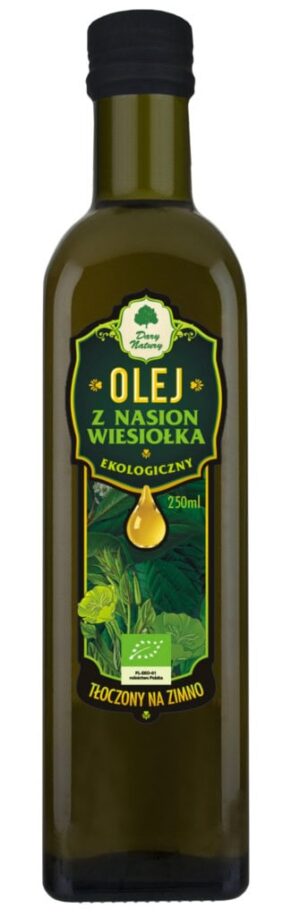 OLEJ Z WIESIOŁKA TŁOCZONY NA ZIMNO BIO 250 ml - DARY NATURY (1 szt.)