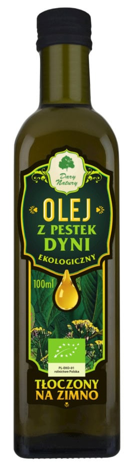 OLEJ Z PESTEK DYNI TŁOCZONY NA ZIMNO BIO 100 ml - DARY NATURY (1 szt.)