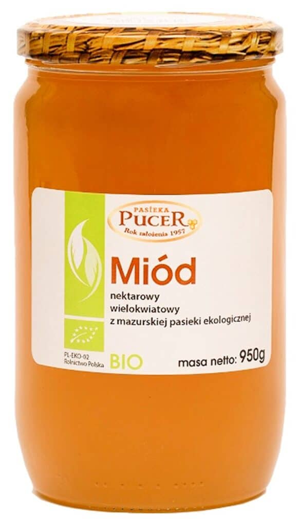 MIÓD WIELOKWIATOWY BIO 950 g - PASIEKA PUCER (1 szt.)