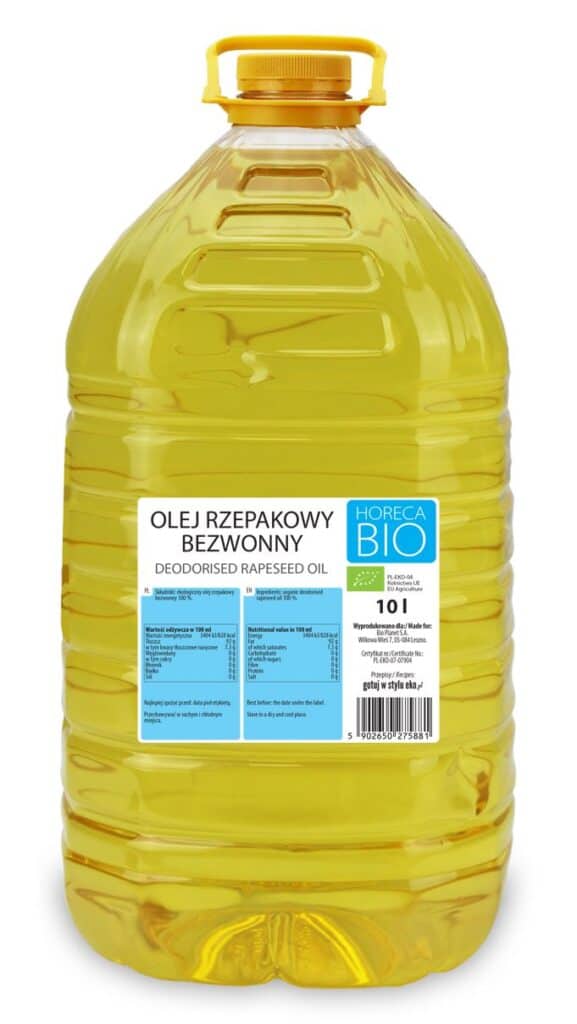 OLEJ RZEPAKOWY DO GOTOWANIA I SMAŻENIA BIO 10 L - HORECA (BIO PLANET) (1 szt.)