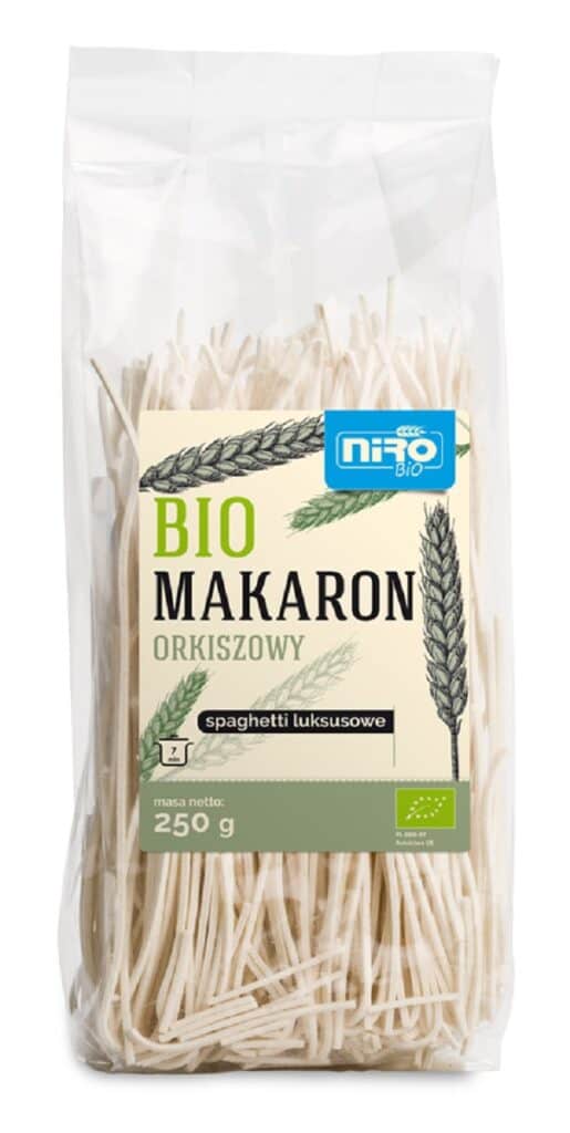 MAKARON (ORKISZOWY) SPAGHETTI LUKSUSOWY BIO 250 g - NIRO (2 szt.)