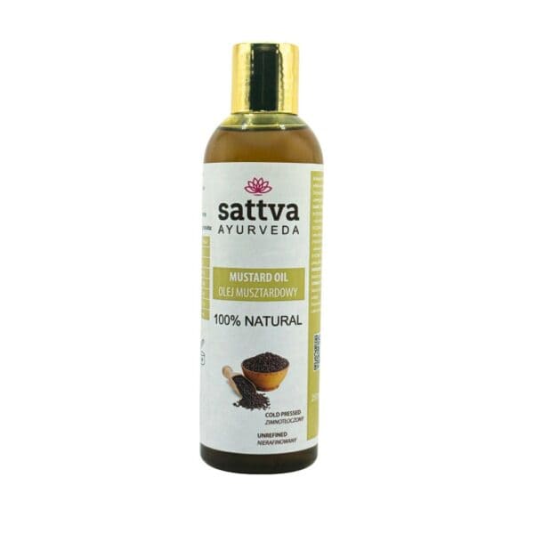 OLEJ MUSZTARDOWY TŁOCZONY NA ZIMNO 250 ml - SATTVA (FOODS) (2 szt.)