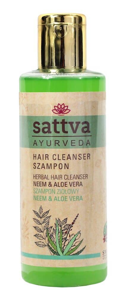 SZAMPON DO WŁOSÓW ZIOŁOWY NEEM I ALOES 210 ml - SATTVA (AYURVEDA) (1 szt.)