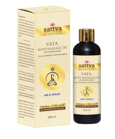 OLEJ DO MASAŻU RELAKSUJĄCY Z ASHWAGANDHĄ 200 ml - SATTVA (AYURVEDA) (1 szt.)