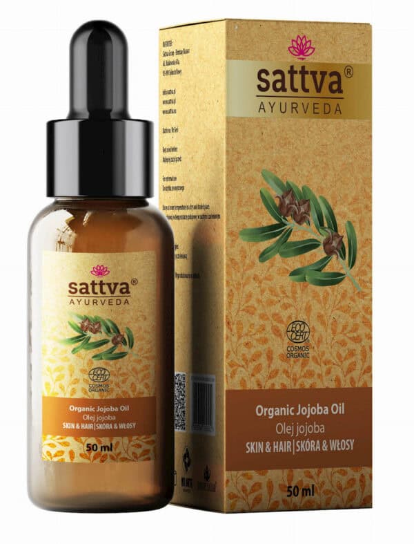 OLEJ DO CIAŁA I WŁOSÓW JOJOBA ECO 50 ml - SATTVA (AYURVEDA) (1 szt.)