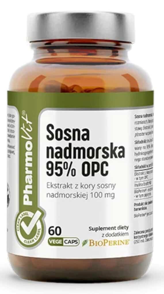 SOSNA NADMORSKA EKSTRAKT (100 mg) BEZGLUTENOWY 60 KAPSUŁEK - PHARMOVIT (CLEAN LABEL) (1 szt.)