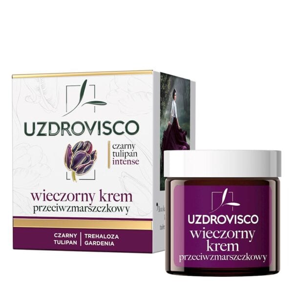 KREM DO TWARZY PRZECIWZMARSZCZKOWY NA NOC 50 ml - UZDROVISCO (CZARNY TULIPAN INTENSE) (1 szt.)