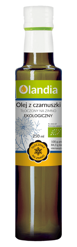 OLEJ Z CZARNUSZKI TŁOCZONY NA ZIMNO BIO 250 ml - OLANDIA (1 szt.)