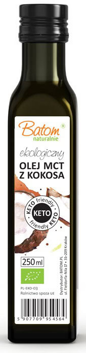 OLEJ KOKOSOWY MCT KETO BIO 250 ml - BATOM (1 szt.)