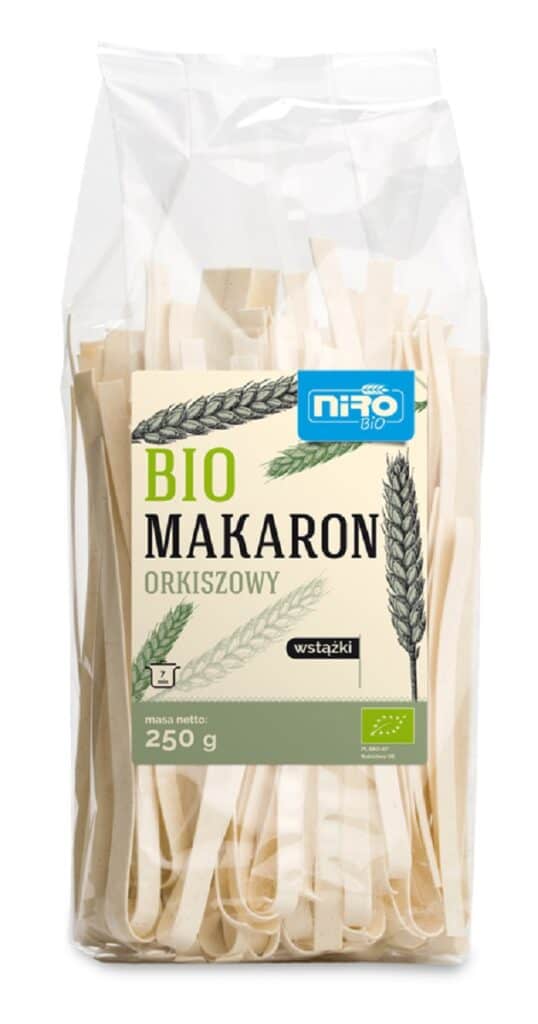 MAKARON (ORKISZOWY) WSTĄŻKI BIO 250 g - NIRO (2 szt.)