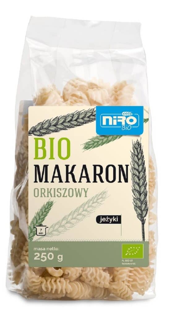 MAKARON (ORKISZOWY) JEŻYKI BIO 250 g - NIRO (2 szt.)