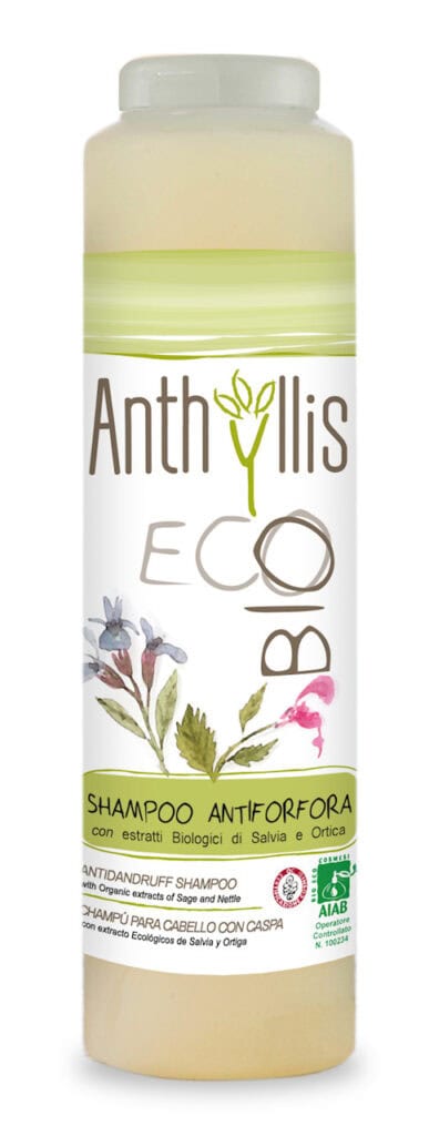SZAMPON DO WŁOSÓW Z EKSTRAKTEM Z SZAŁWII I POKRZYWY PRZECIWŁUPIEŻOWY ECO 250 ml - ANTHYLLIS (1 szt.)
