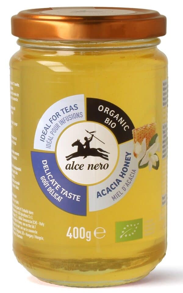 MIÓD AKACJOWY BIO 400 g - ALCE NERO (1 szt.)