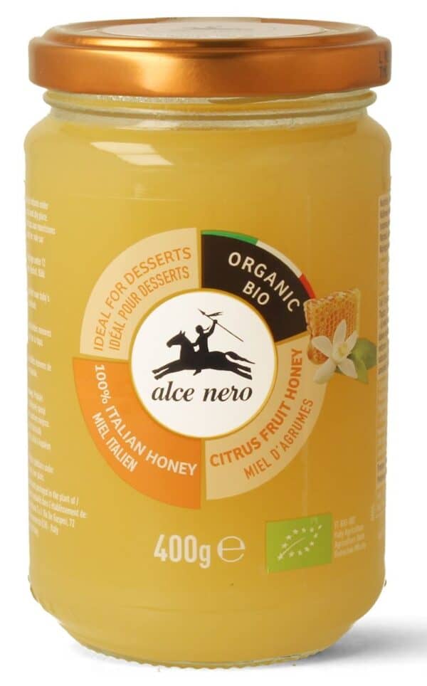 MIÓD Z KWIATÓW CYTRUSOWYCH BIO 400 g - ALCE NERO (1 szt.)