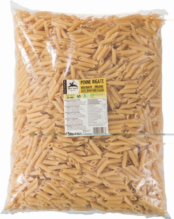 MAKARON (SEMOLINOWY) PENNE BIO 5 kg - HORECA (ALCE NERO) (1 szt.)