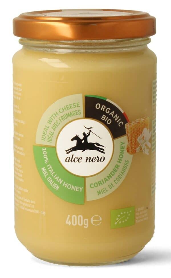 MIÓD Z KOLENDRY BIO 400 g - ALCE NERO (1 szt.)