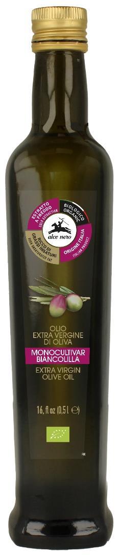 OLIWA Z OLIWEK EXTRA VIRGIN BIANCOLILLA BIO 500 ml - ALCE NERO (1 szt.)