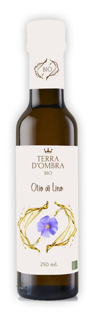 OLEJ LNIANY TŁOCZONY NA ZIMNO BIO 250 ml - TERRA D'OMBRA (2 szt.)